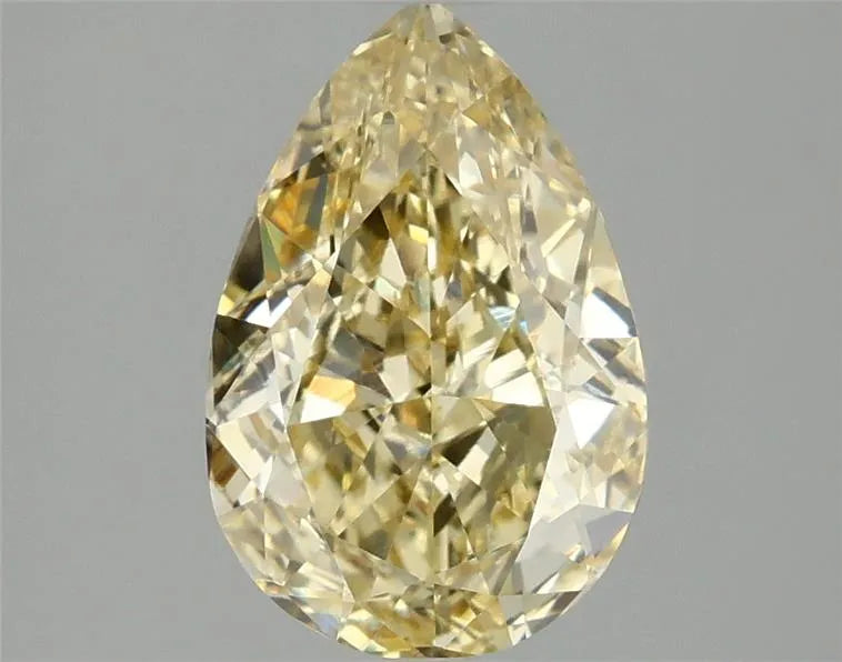 2.03ct Pear Lab Grown Diamond (Colour Fancy Intense Yellow, Clarity VVS2, IGI Certified)