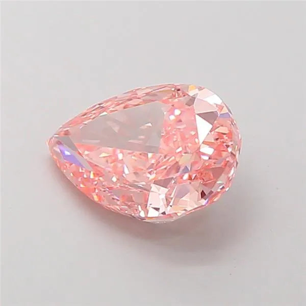 2.03ct Pear Lab Grown Diamond (Colour Fancy Vivid Pink, Clarity VS1, Uncertified)