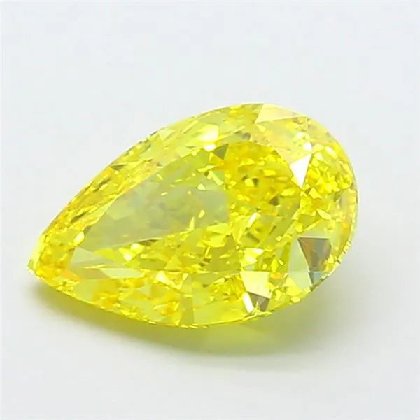 2.03ct Pear Lab Grown Diamond (Colour Fancy Vivid Yellow, Clarity IF, IGI Certified)