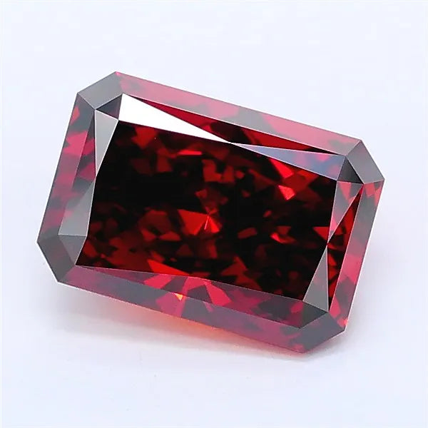 2.03ct Radiant Lab Grown Diamond (Colour Fancy Deep Orange, Clarity VS1, IGI Certified)