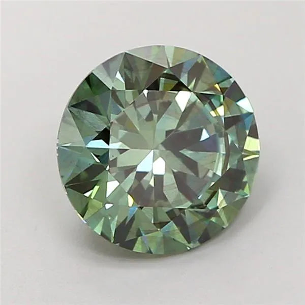2.03ct Round Lab Grown Diamond (Colour Fancy Vivid Green, Clarity VS1, Cut ID, Uncertified)