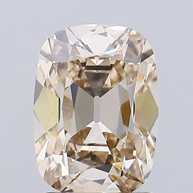 2.04ct Cushion brilliant Lab Grown Diamond (Colour Fancy Light Brown, Clarity VVS2, IGI Certified)