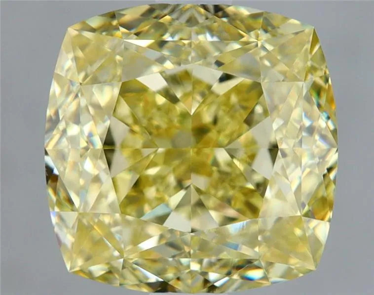 2.04ct Cushion brilliant Natural Diamond (Colour Yellow, Clarity VS2, GIA Certified)
