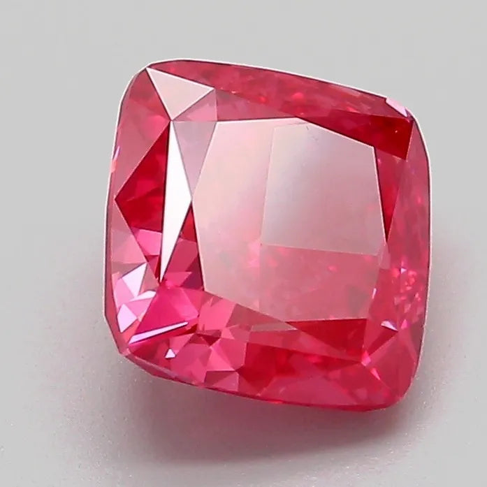 2.04ct Cushion modified Lab Grown Diamond (Colour Fancy Vivid Pink, Clarity VVS2, IGI Certified)