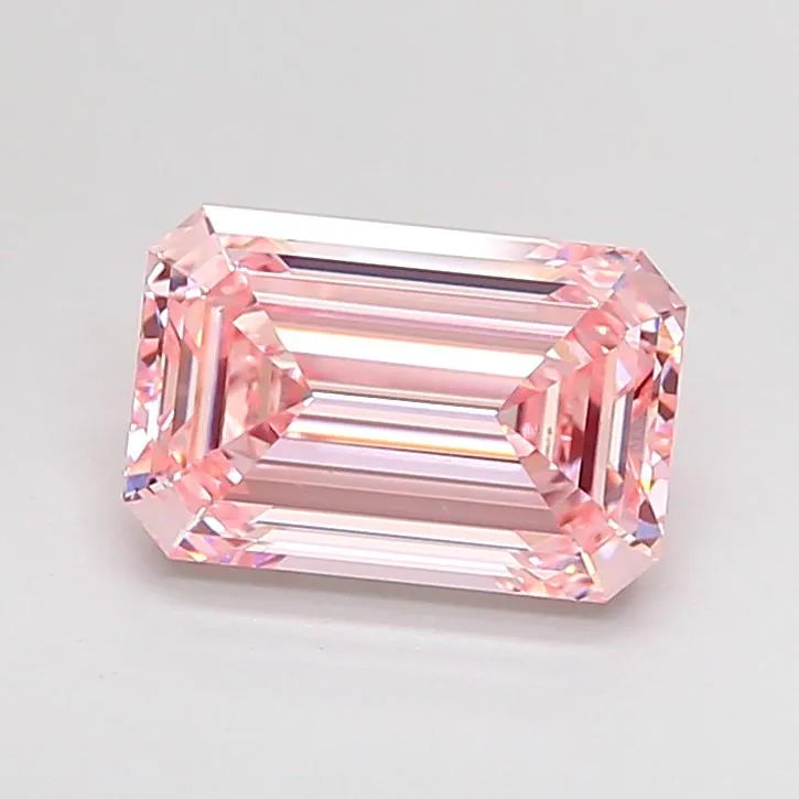 2.04ct Emerald Lab Grown Diamond (Colour Fancy Intense Pink, Clarity VVS2, IGI Certified)