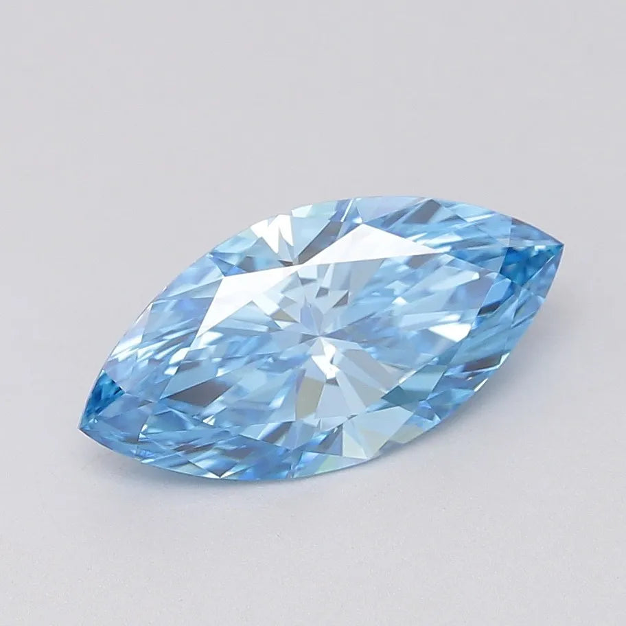 2.04ct Marquise Lab Grown Diamond (Colour Fancy Vivid Blue, Clarity VVS2, Uncertified)