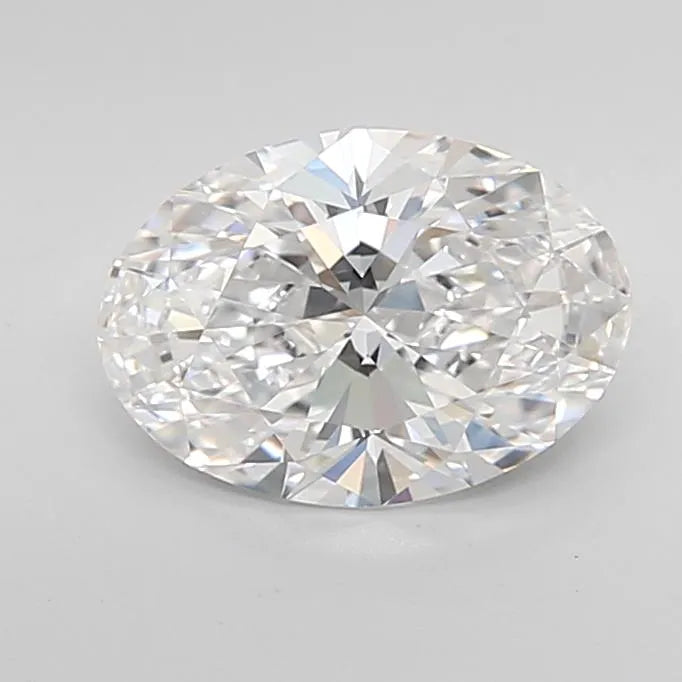 2.04ct Oval Lab Grown Diamond (Colour D, Clarity IF, Cut EX, IGI Certified)