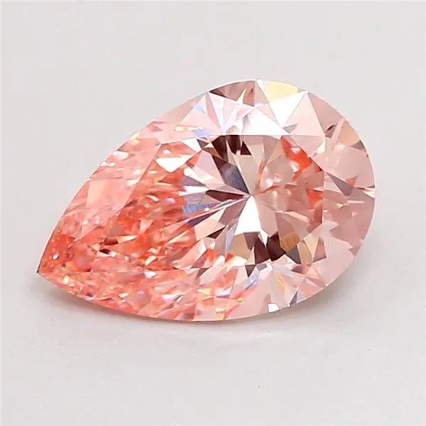 2.04ct Pear Lab Grown Diamond (Colour Fancy Intense Pink, Clarity VVS2, IGI Certified)
