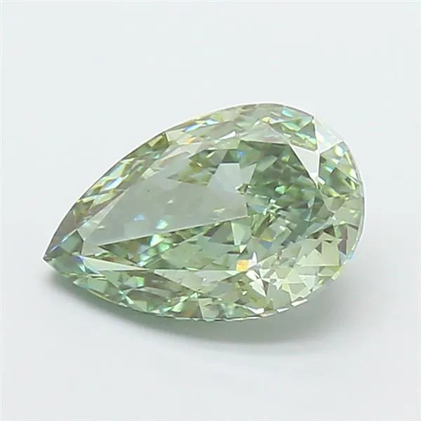 2.04ct Pear Lab Grown Diamond (Colour Fancy Vivid Green, Clarity VS1, IGI Certified)