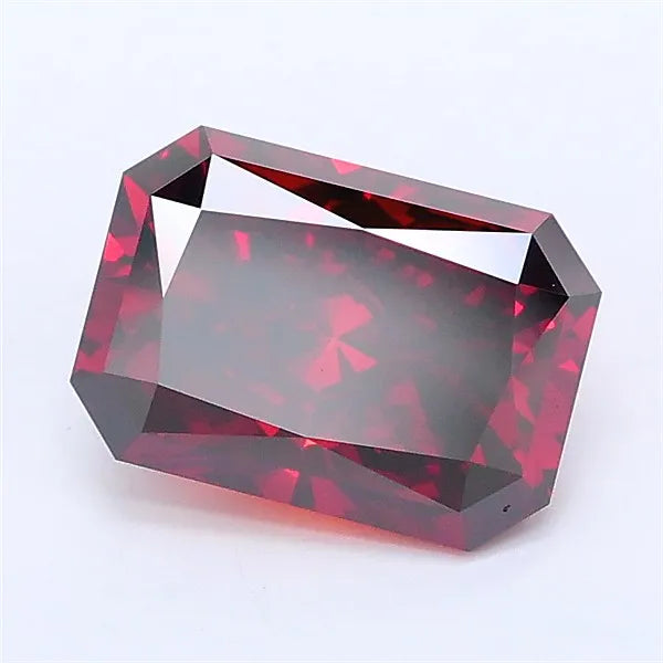 2.04ct Radiant Lab Grown Diamond (Colour Fancy Deep Orange, Clarity VVS2, IGI Certified)