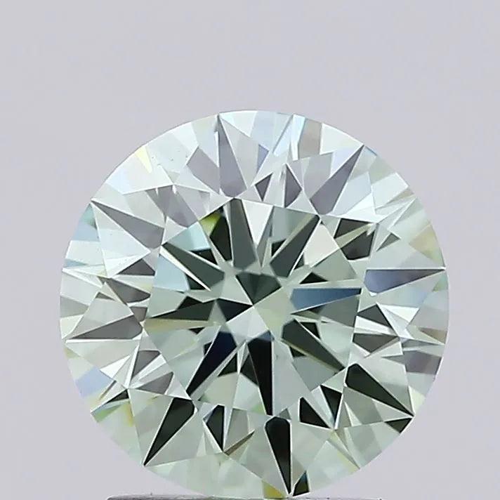 2.04ct Round Lab Grown Diamond (Colour Fancy Vivid Green, Clarity VVS1, Cut ID, IGI Certified)