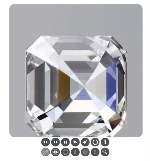 2.04ct Square emerald Lab Grown Diamond (Colour E, Clarity VVS2, IGI Certified)