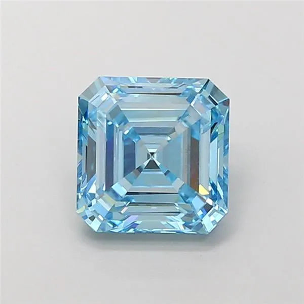 2.05ct Asscher Lab Grown Diamond (Colour Fancy Vivid Blue, Clarity VVS2, IGI Certified)