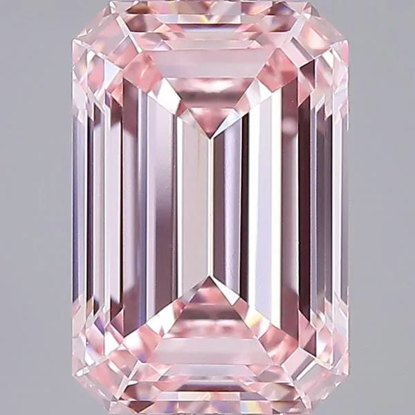 2.05ct Emerald Lab Grown Diamond (Colour Fancy Vivid Pink, Clarity VVS2, IGI Certified)