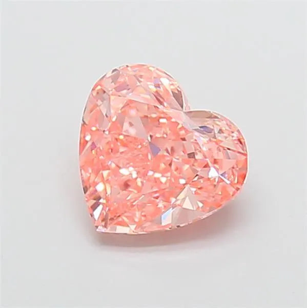 2.05ct Heart Lab Grown Diamond (Colour Fancy Vivid Pink, Clarity VVS1, IGI Certified)