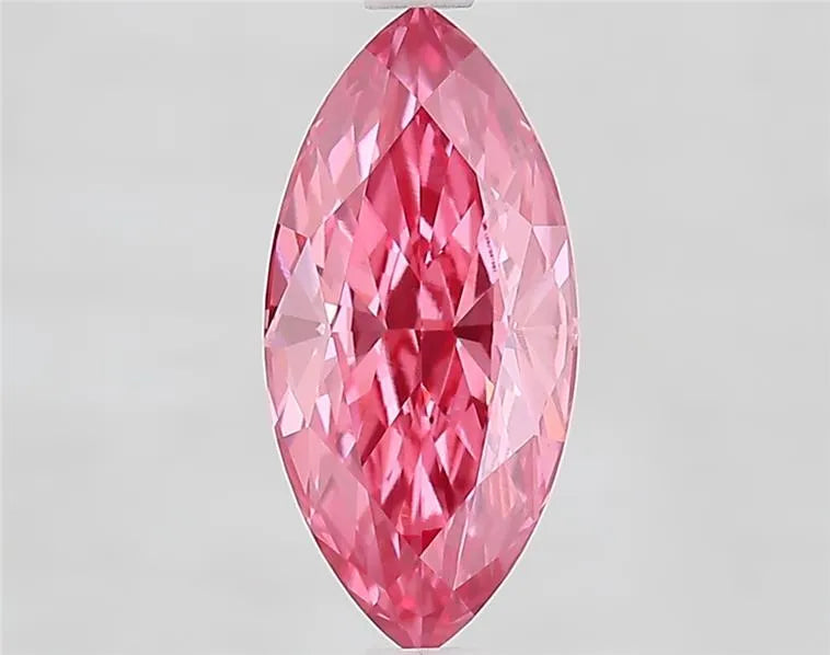 2.05ct Marquise Lab Grown Diamond (Colour Fancy Vivid Pink, Clarity VVS2, IGI Certified)
