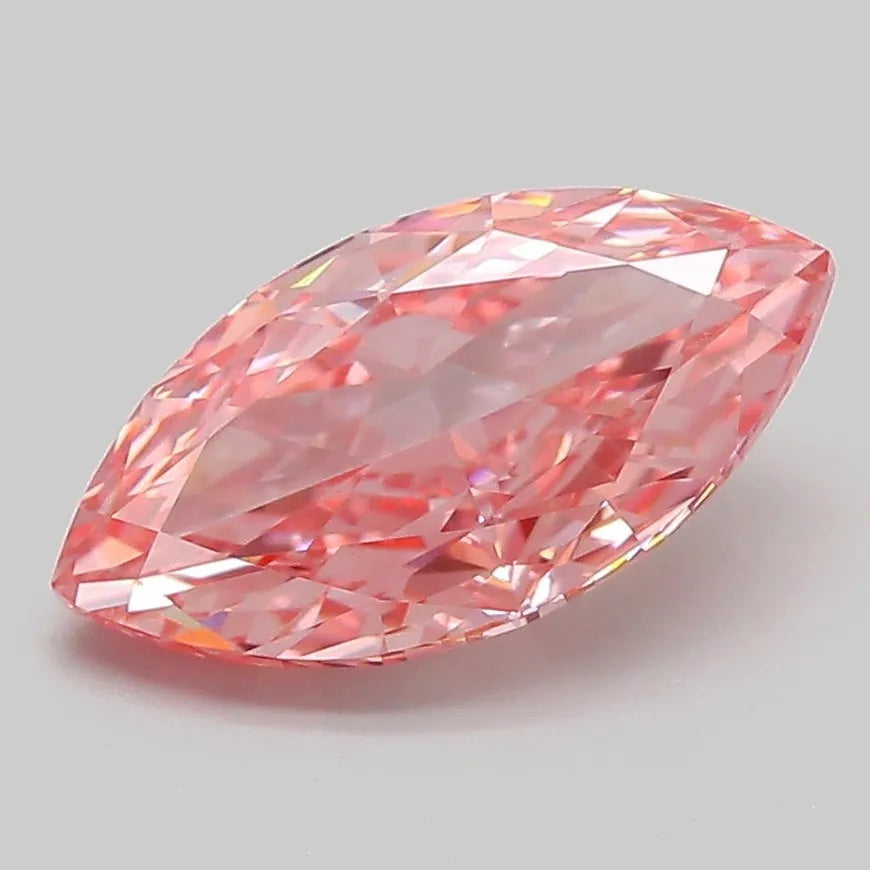 2.05ct Marquise Lab Grown Diamond (Colour Fancy Vivid Pink, Clarity VVS2, IGI Certified)