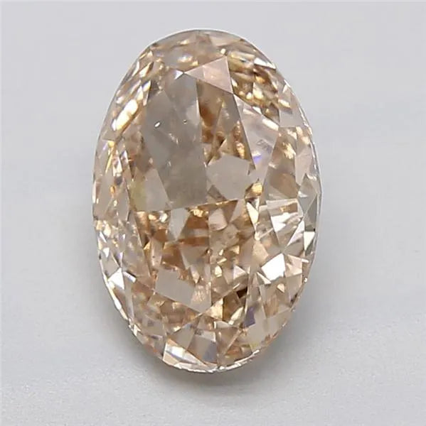 2.05ct Oval Lab Grown Diamond (Colour Fancy Light Brown, Clarity VS1, IGI Certified)