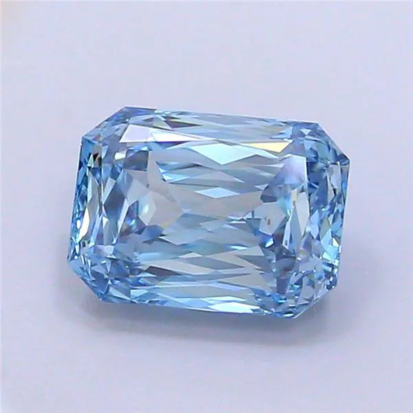 2.05ct Radiant Lab Grown Diamond (Colour Fancy Intense Blue, Clarity VVS2, IGI Certified)