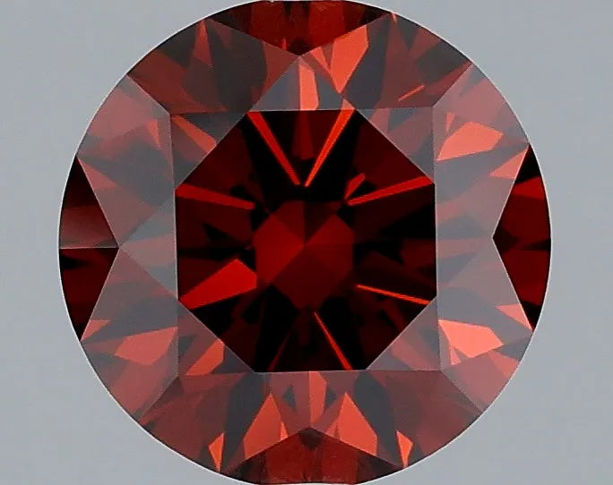 2.05ct Round Lab Grown Diamond (Colour Fancy Deep Orange, Clarity VVS2, Cut ID, IGI Certified)