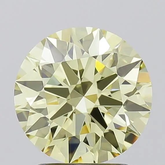 2.05ct Round Lab Grown Diamond (Colour Fancy Yellow, Clarity VVS1, Cut ID, IGI Certified)