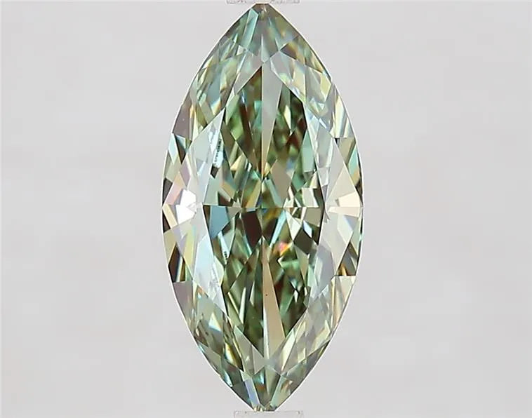 2.06ct Marquise Lab Grown Diamond (Colour Fancy Vivid Green, Clarity VS1, IGI Certified)