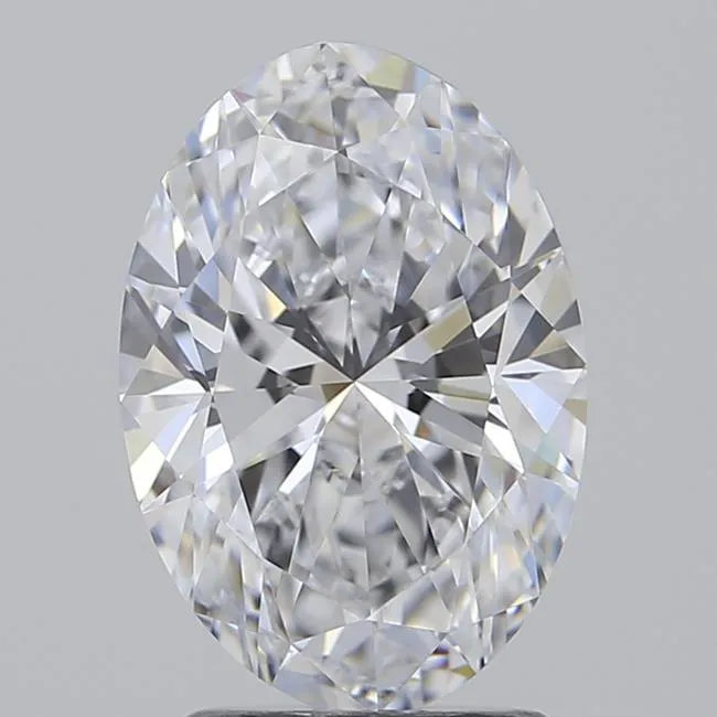 2.06ct Oval Lab Grown Diamond (Colour D, Clarity IF, Cut EX, GIA Certified)