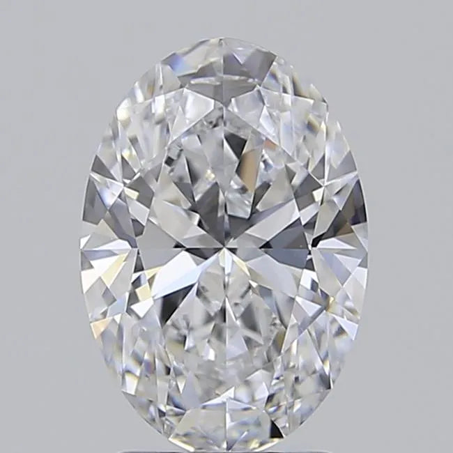2.06ct Oval Lab Grown Diamond (Colour D, Clarity IF, Cut EX, GIA Certified)