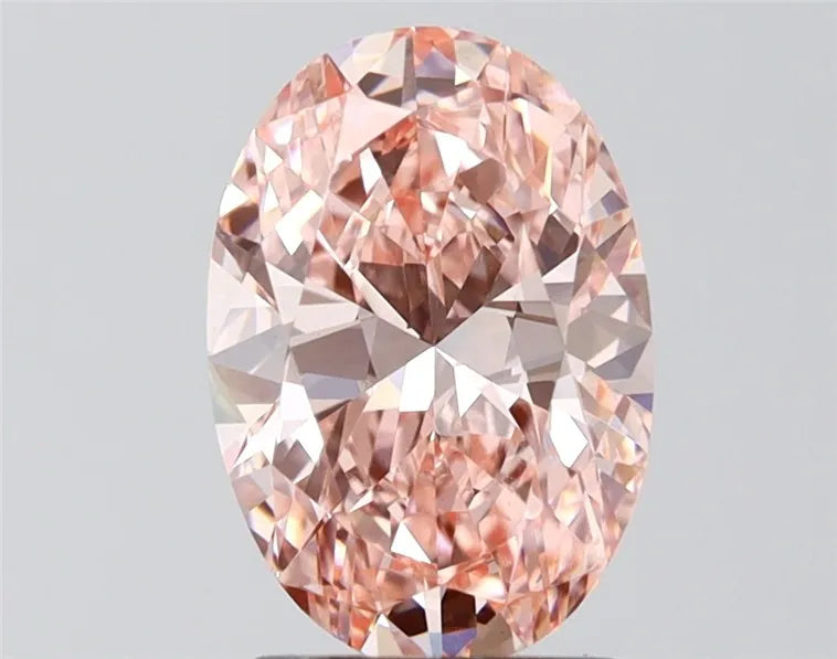 2.06ct Oval Lab Grown Diamond (Colour Fancy Vivid Pink, Clarity VVS2, IGI Certified)