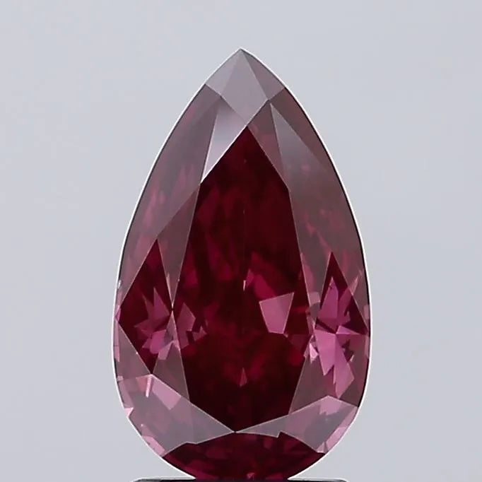 2.06ct Pear Lab Grown Diamond (Colour Fancy Deep Pink, Clarity VS1, IGI Certified)