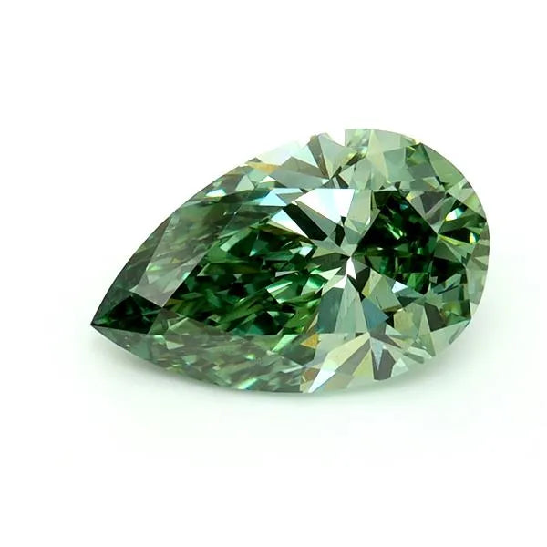 2.06ct Pear Lab Grown Diamond (Colour Fancy Vivid Green, Clarity VS2, IGI Certified)