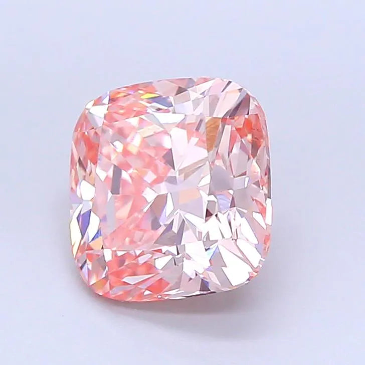 2.07ct Cushion brilliant Lab Grown Diamond (Colour Fancy Vivid Pink, Clarity VS1, Uncertified)