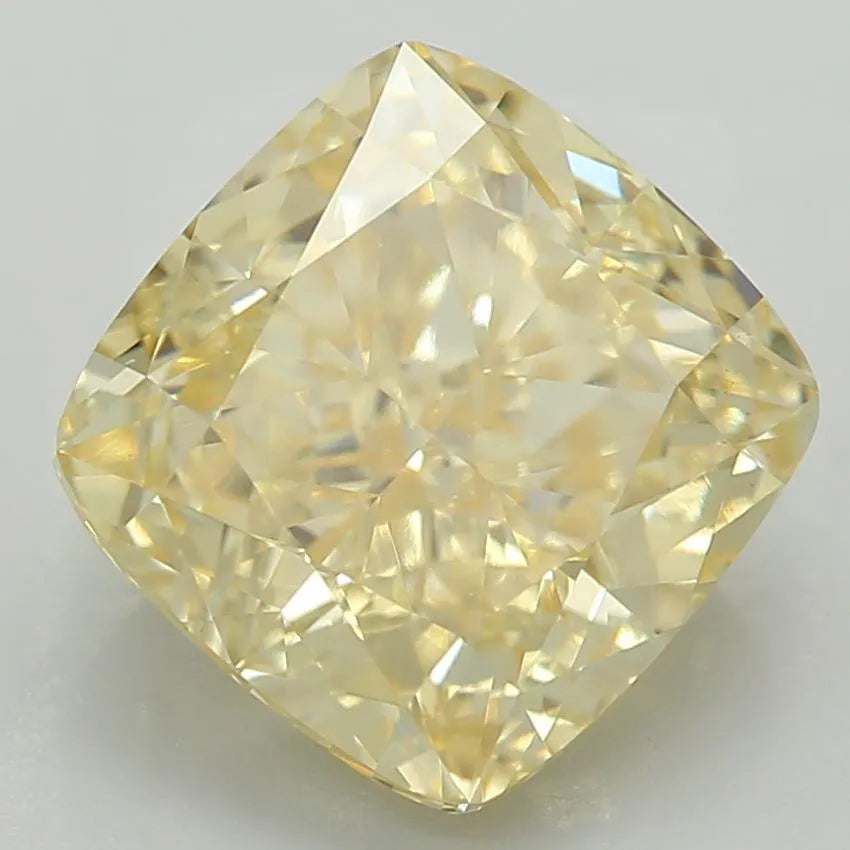 2.07ct Cushion modified Lab Grown Diamond (Colour Fancy Intense Yellow, Clarity VVS2, IGI Certified)