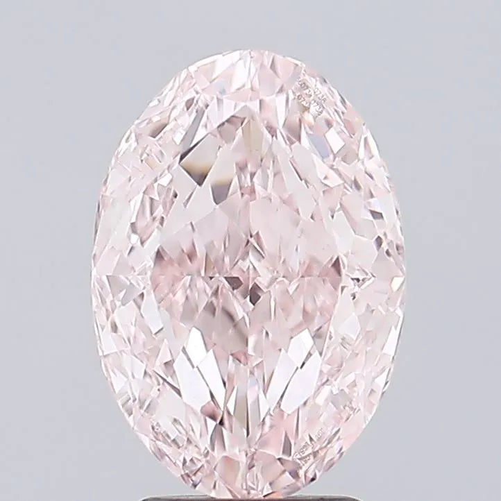 2.07ct Oval Lab Grown Diamond (Colour Fancy Intense Pink, Clarity VVS2, IGI Certified)