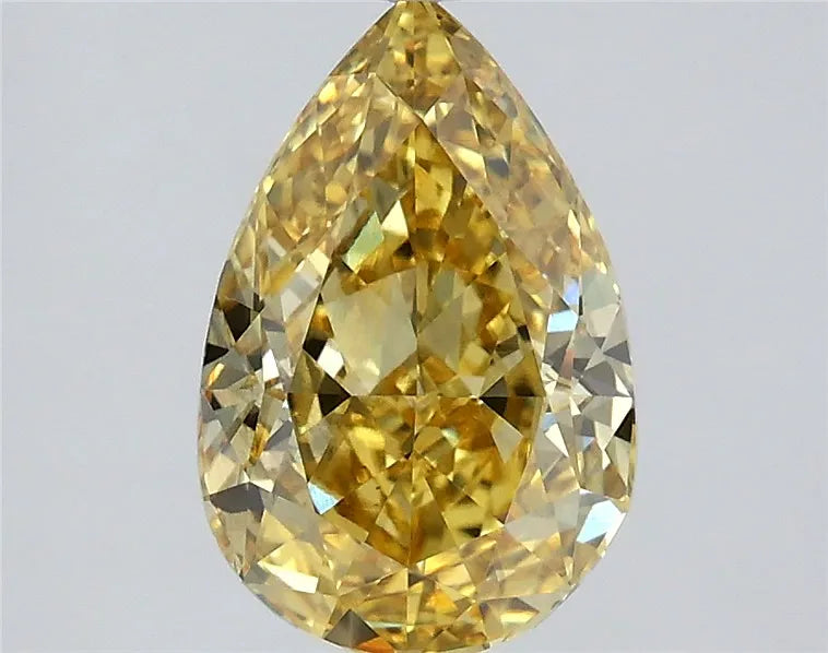 2.07ct Pear Lab Grown Diamond (Colour Fancy Intense Yellow, Clarity VS2, IGI Certified)