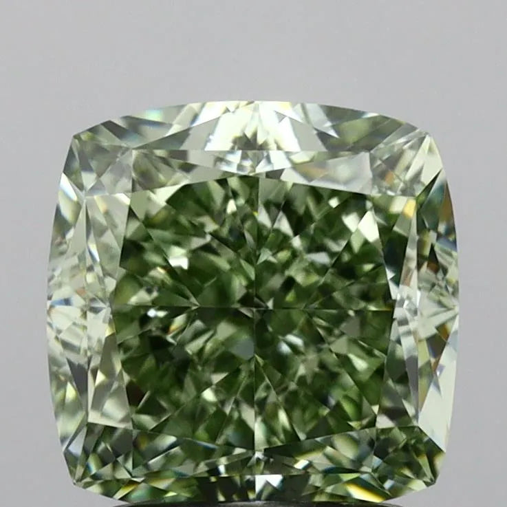 2.08ct Cushion modified Lab Grown Diamond (Colour Fancy Intense Green, Clarity VVS2, IGI Certified)