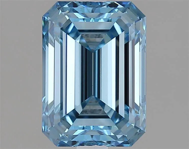 2.08ct Emerald Lab Grown Diamond (Colour Fancy Intense Blue, Clarity VS1, Cut GD, IGI Certified)
