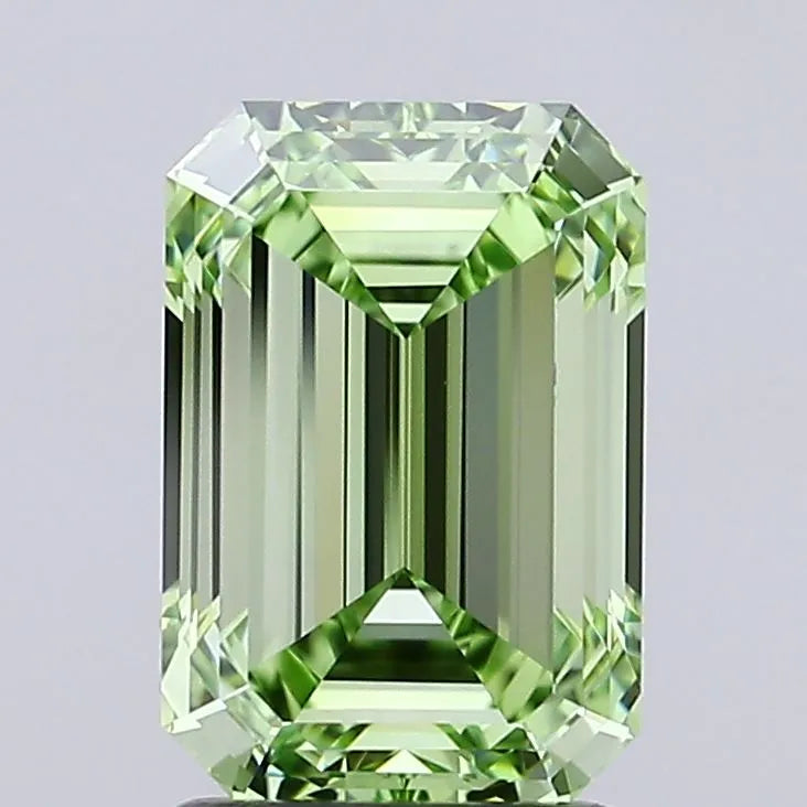 2.08ct Emerald Lab Grown Diamond (Colour Fancy Vivid Green, Clarity VVS1, IGI Certified)
