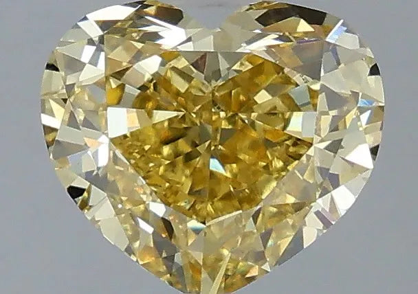 2.08ct Heart Lab Grown Diamond (Colour Fancy Intense Yellow, Clarity VS1, IGI Certified)
