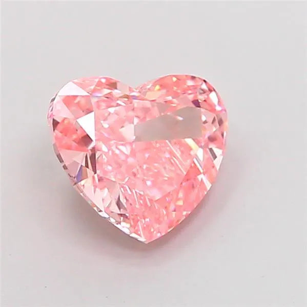 2.08ct Heart Lab Grown Diamond (Colour Fancy Vivid Pink, Clarity VVS1, IGI Certified)