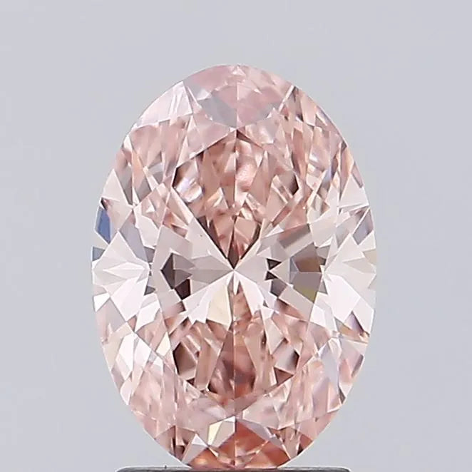 2.08ct Oval Lab Grown Diamond (Colour Fancy Intense Pink, Clarity VVS2, IGI Certified)