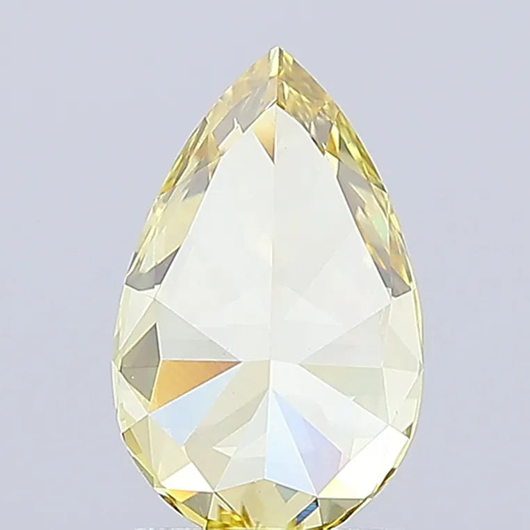 2.08ct Pear Lab Grown Diamond (Colour Fancy Vivid Yellow, Clarity VVS2, IGI Certified)