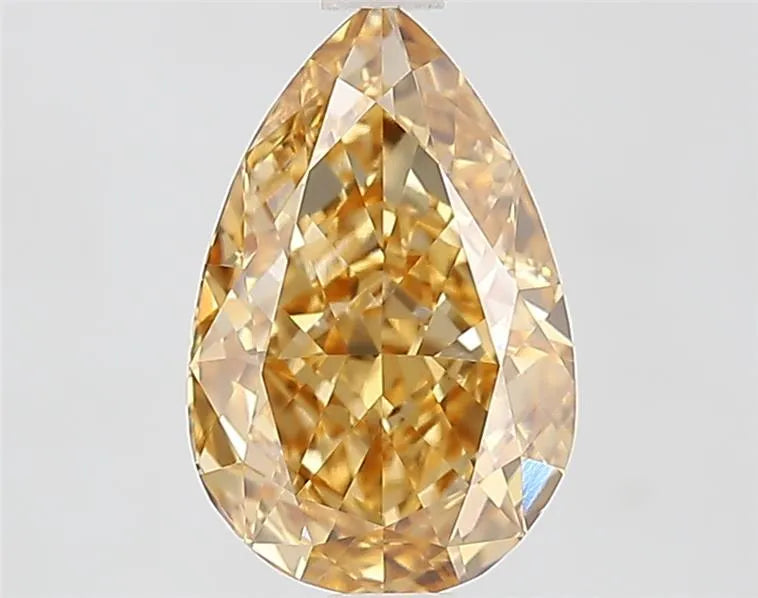 2.08ct Pear Lab Grown Diamond (Colour Fancy Yellow Brown, Clarity VVS2, IGI Certified)