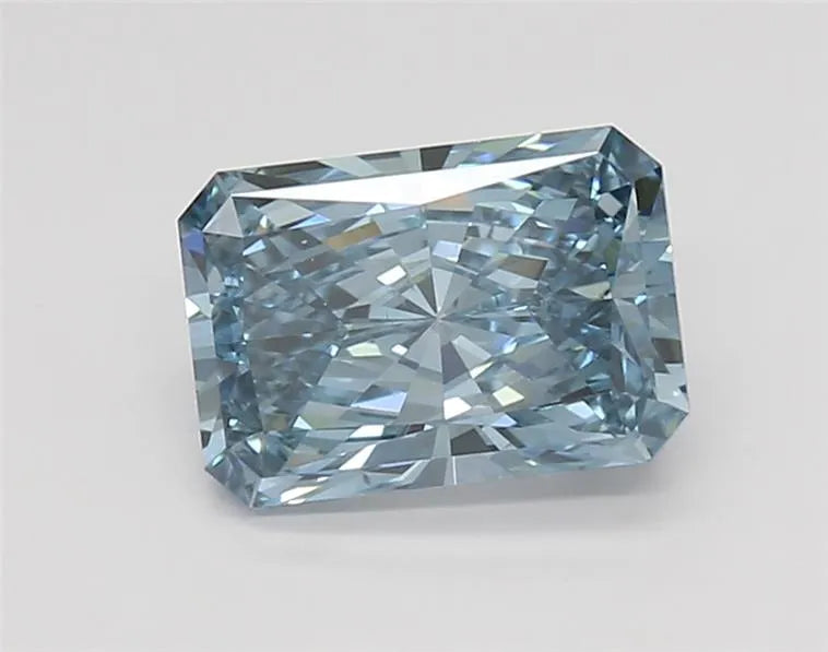 2.08ct Radiant Lab Grown Diamond (Colour Fancy Vivid Blue, Clarity VS1, Cut GD, IGI Certified)