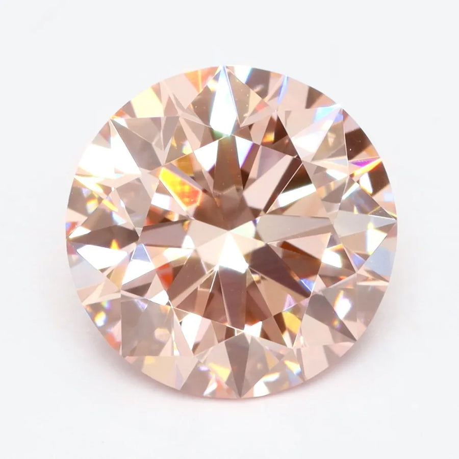 2.08ct Round Lab Grown Diamond (Colour Fancy Vivid Pink, Clarity VVS2, Cut ID, IGI Certified)