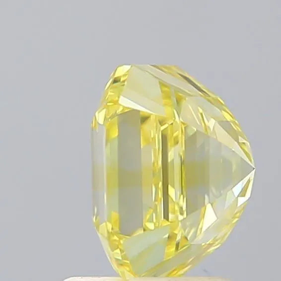 2.08ct Square emerald Lab Grown Diamond (Colour Fancy Intense Yellow, Clarity IF, IGI Certified)