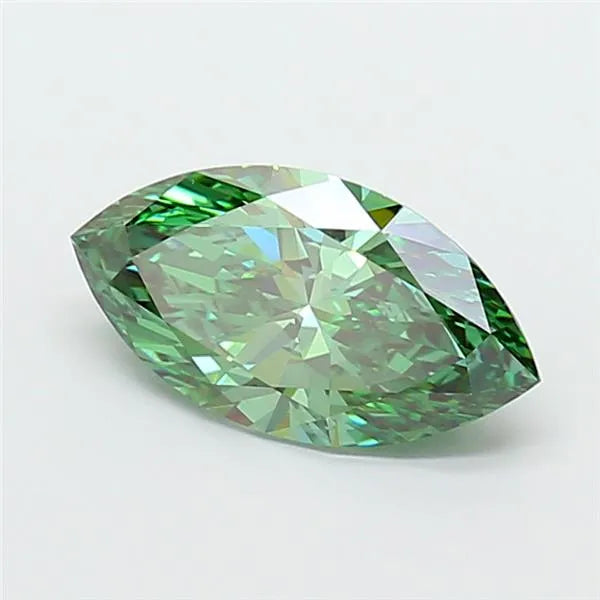 2.09ct Marquise Lab Grown Diamond (Colour Fancy Vivid Green, Clarity VVS2, IGI Certified)