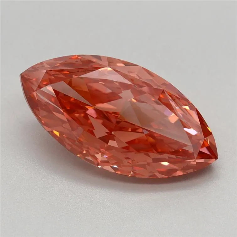 2.09ct Marquise Lab Grown Diamond (Colour Fancy Vivid Pink, Clarity VVS2, IGI Certified)