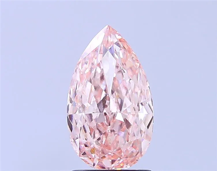 2.09ct Pear Lab Grown Diamond (Colour Fancy Intense Pink, Clarity VVS2, IGI Certified)