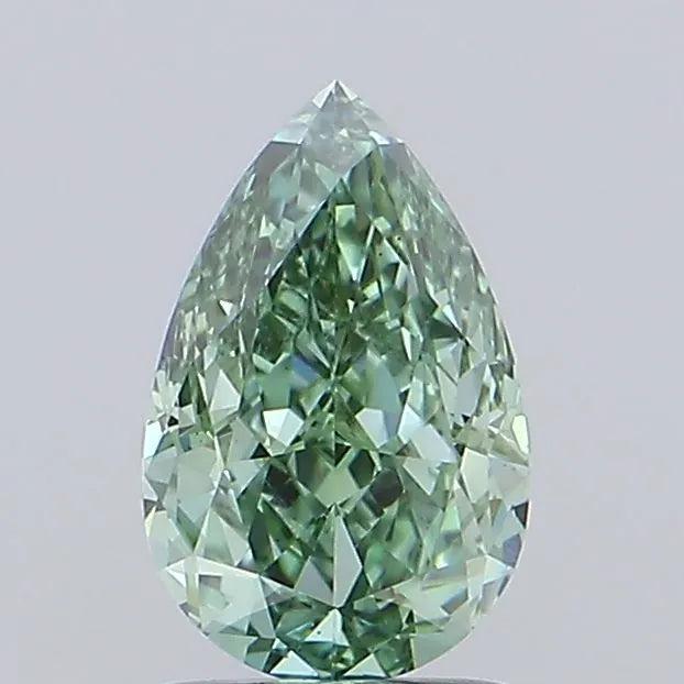 2.09ct Pear Lab Grown Diamond (Colour Fancy Vivid Green, Clarity VS1, IGI Certified)